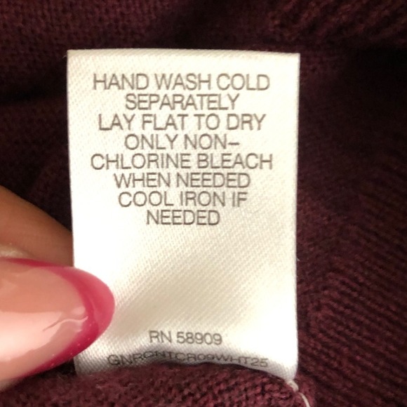 Turnbury Mens XL Extra Fine Merino Wool 1/4 Zip Pullover Sweater Burgundy - Picture 13 of 13